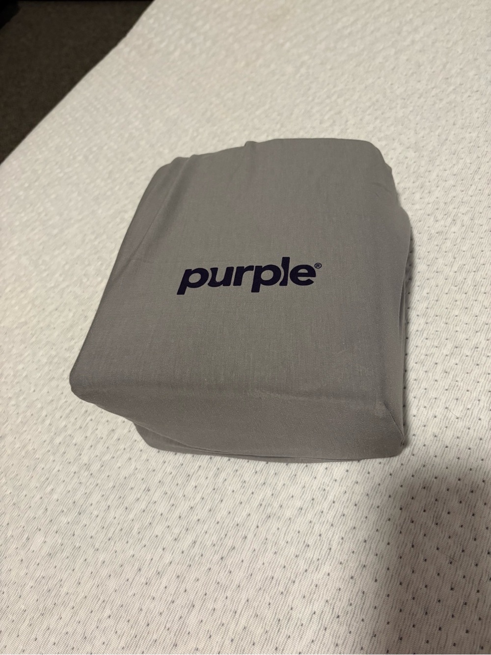 Stormy Grey Flat Sheet - Purple Brand